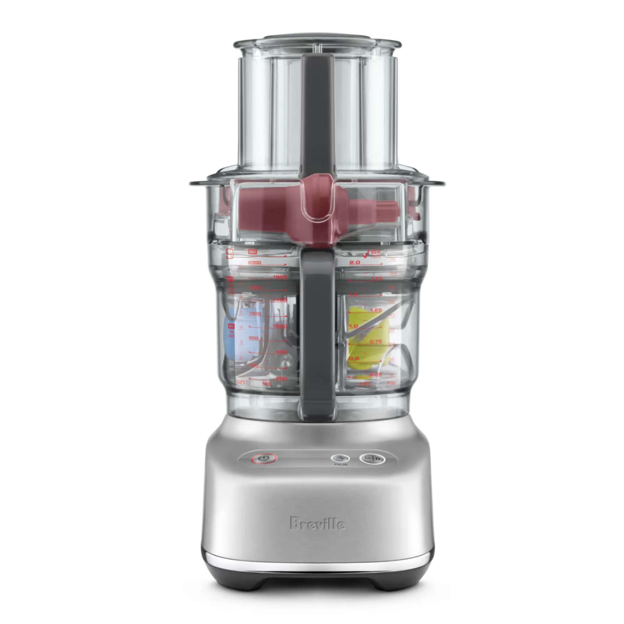 Robot culinaire the Paradice™ 9 en acier inoxydable brossé avec accessoires intégrés et design compact Breville