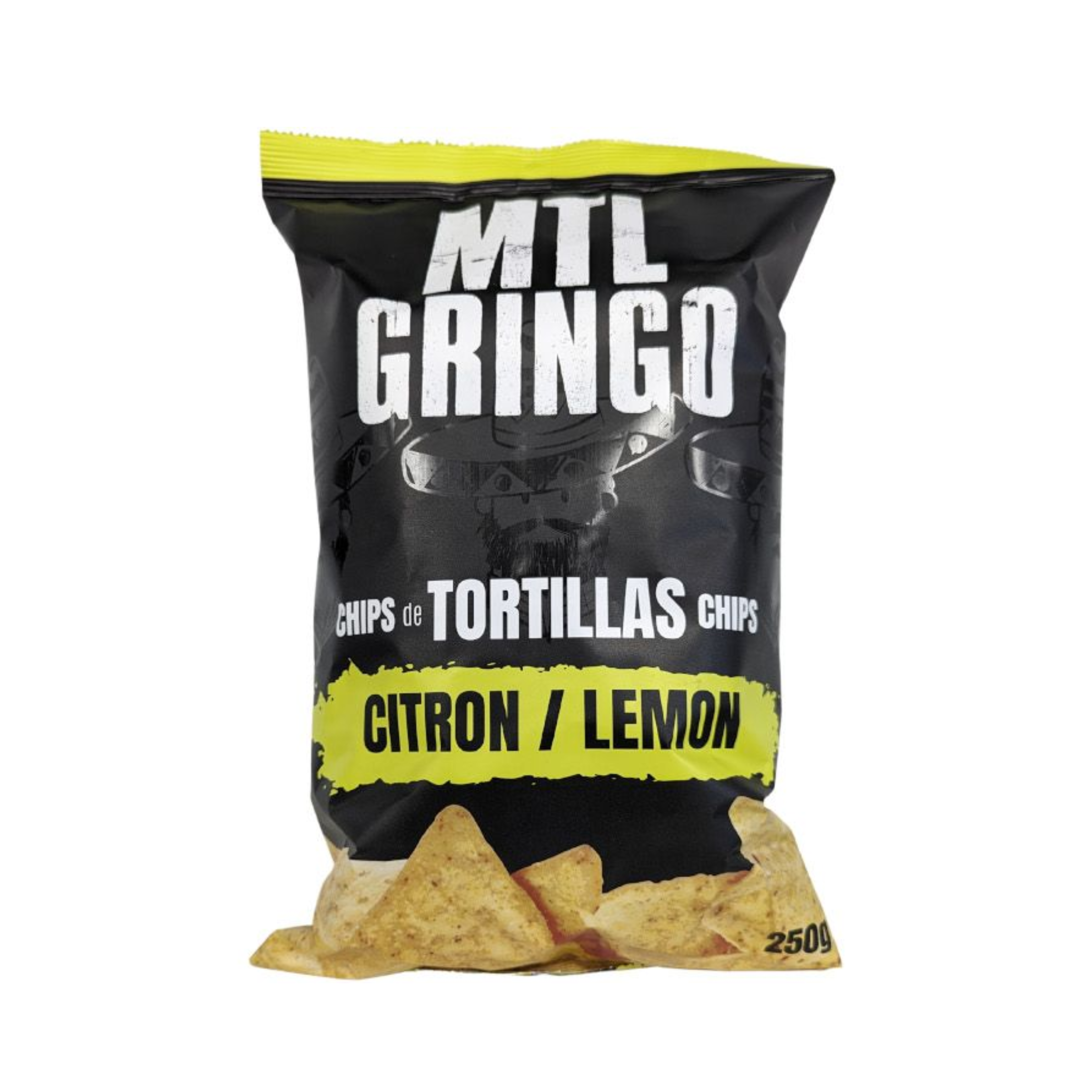 Croustilles de tortillas de maïs saveur citron 250g - Mtl Gringo