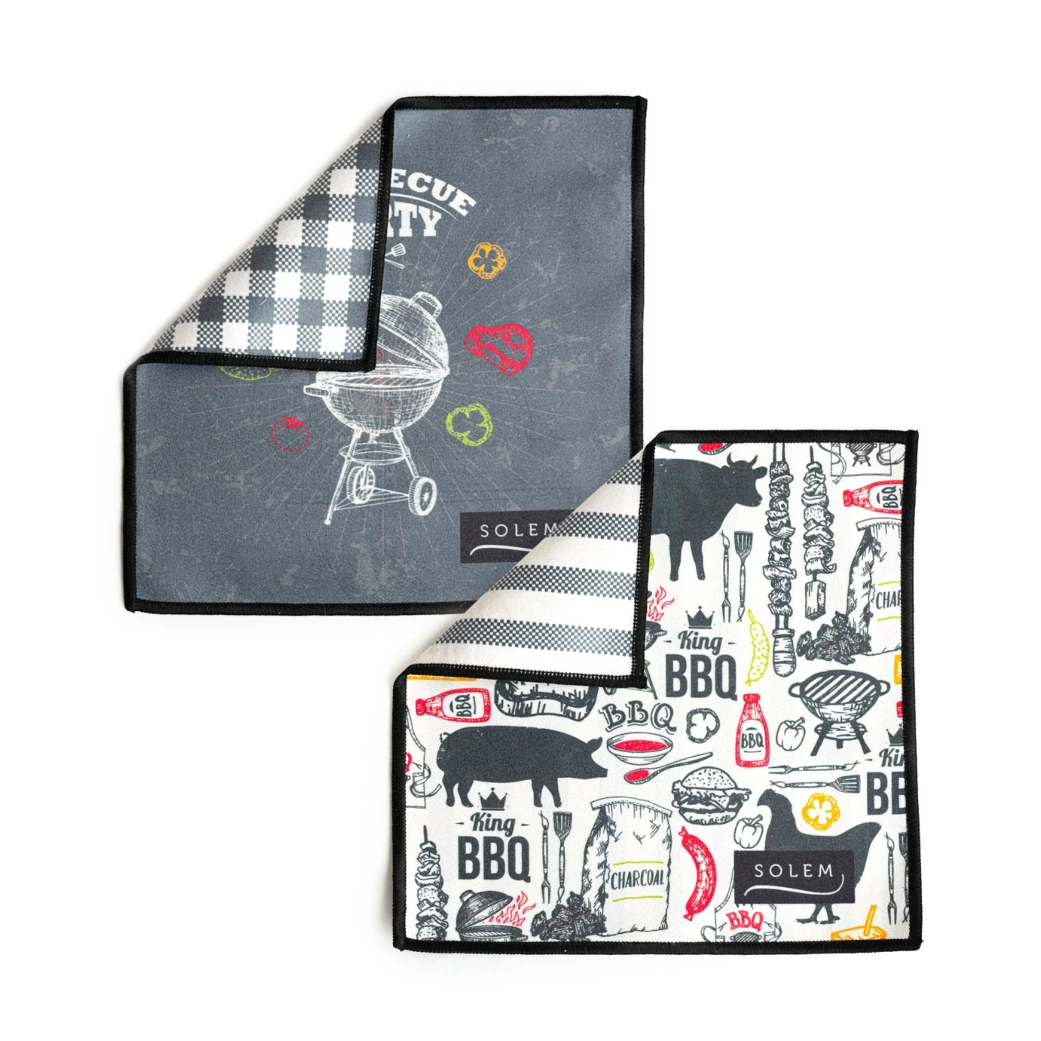 Ensemble de 2 linges à lunettes Le roi du grill - Solem