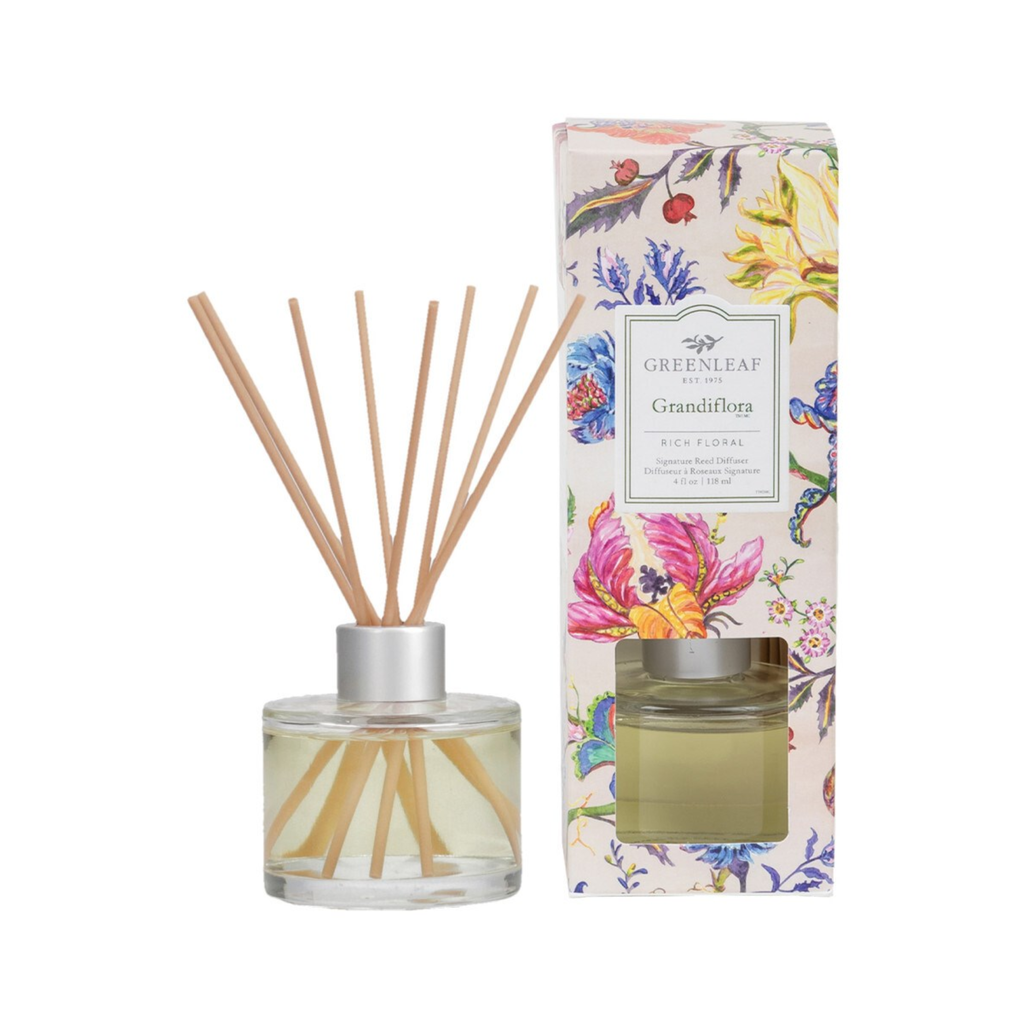 Diffuseur à roseaux Grandiflora 118ml - Greenleaf