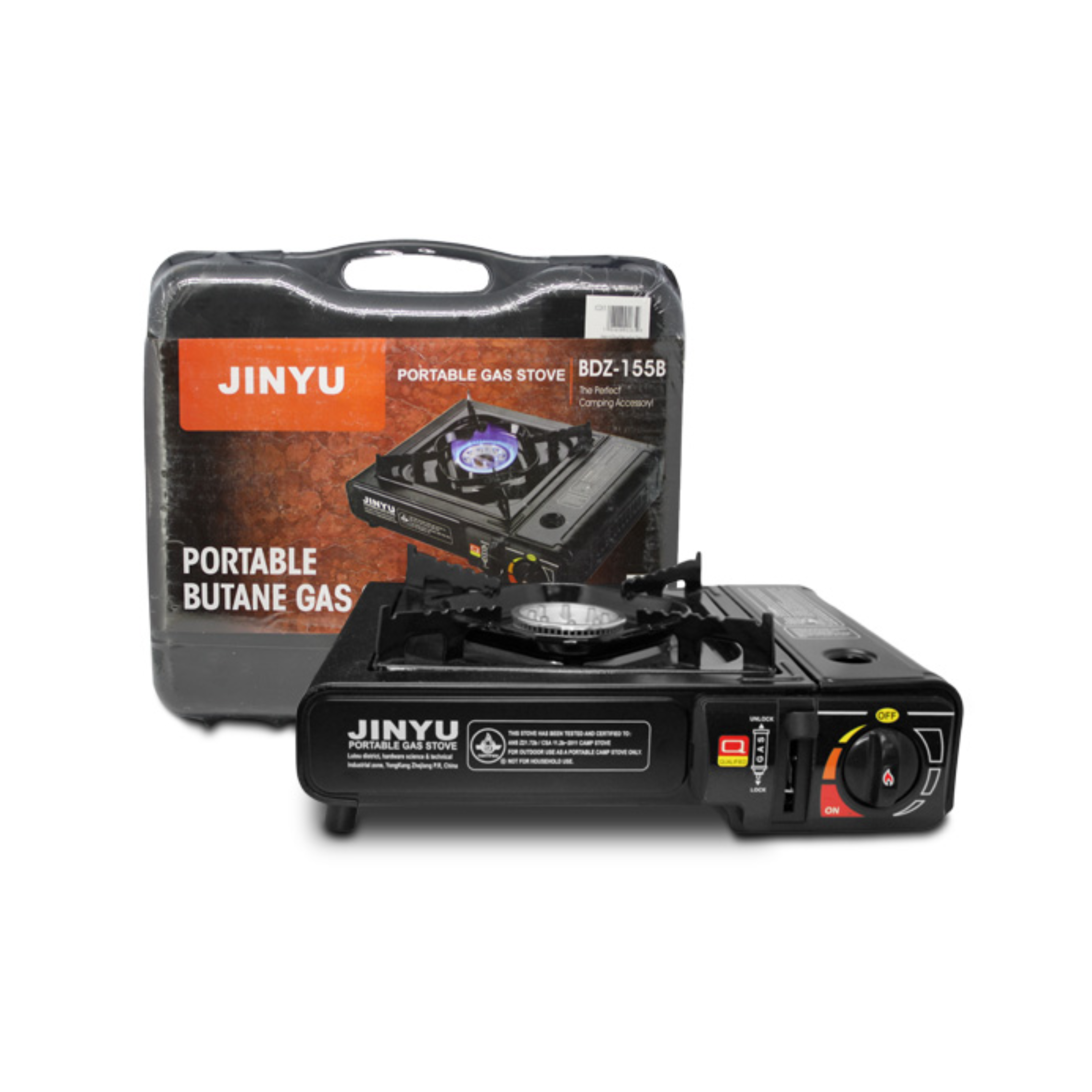 Poêle au butane avec coffre