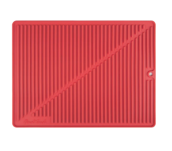 Tapis de séchage en silicone Rouge - Final Touch