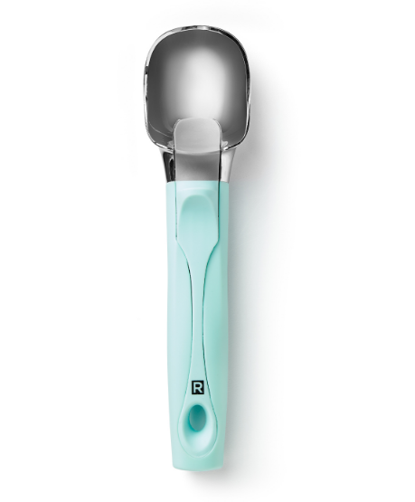 Cuillère à crème glacée avec poussoir Turquoise- Ricardo