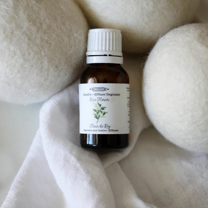 Fragrance pour balle de séchage et lessive Fleur de riz - Dot & Lil
