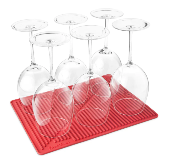 Tapis de séchage en silicone Rouge - Final Touch