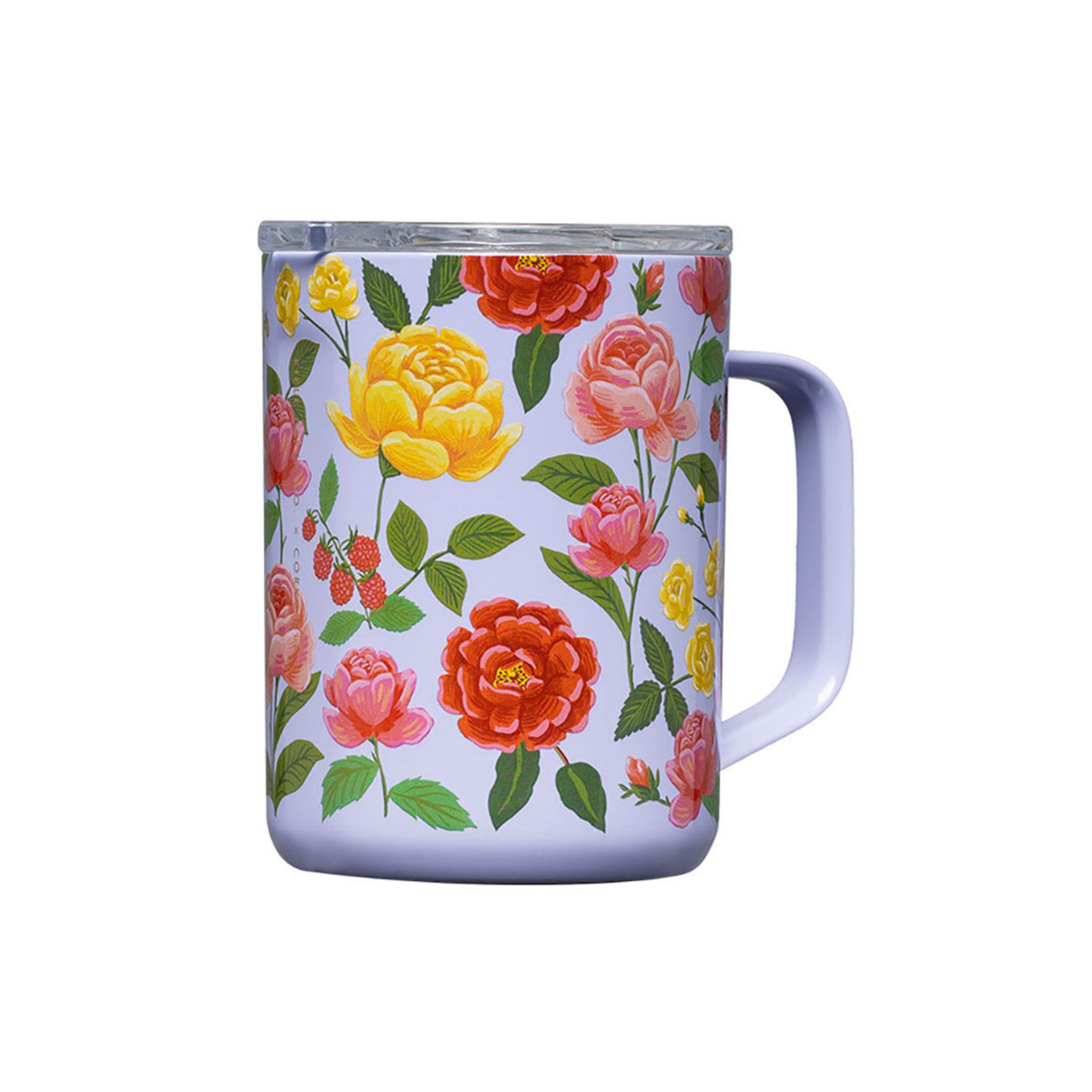 Tasse isolante Lilas avec fleurs 16oz - Corkcicle