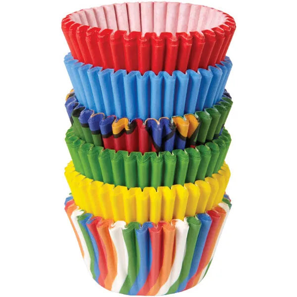 Ensemble de 150 mini moules à muffins en papier Colorés - Wilton