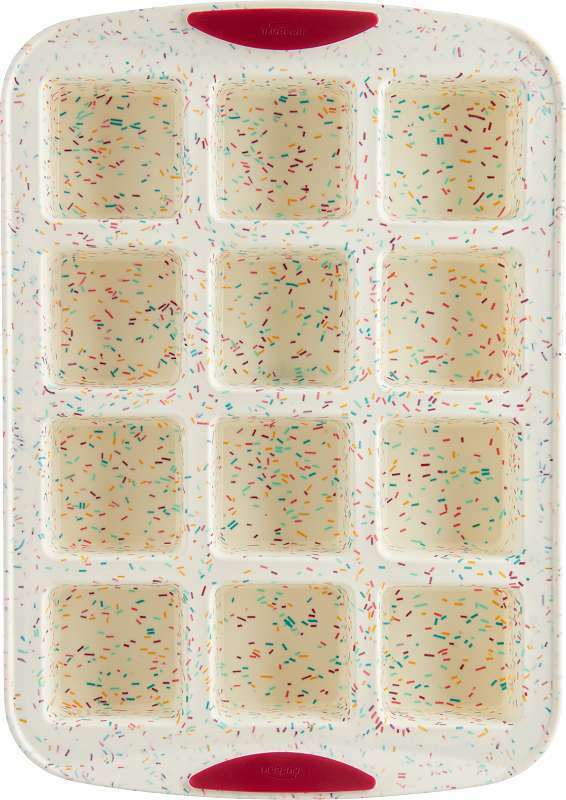 Moule à brownies carré 12 unités confetti - Trudeau