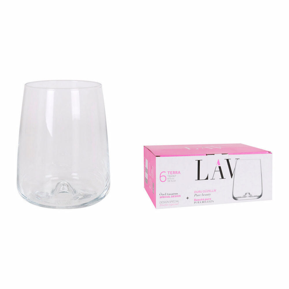 Ensemble de 6 verres Terra 6 1/4 oz
