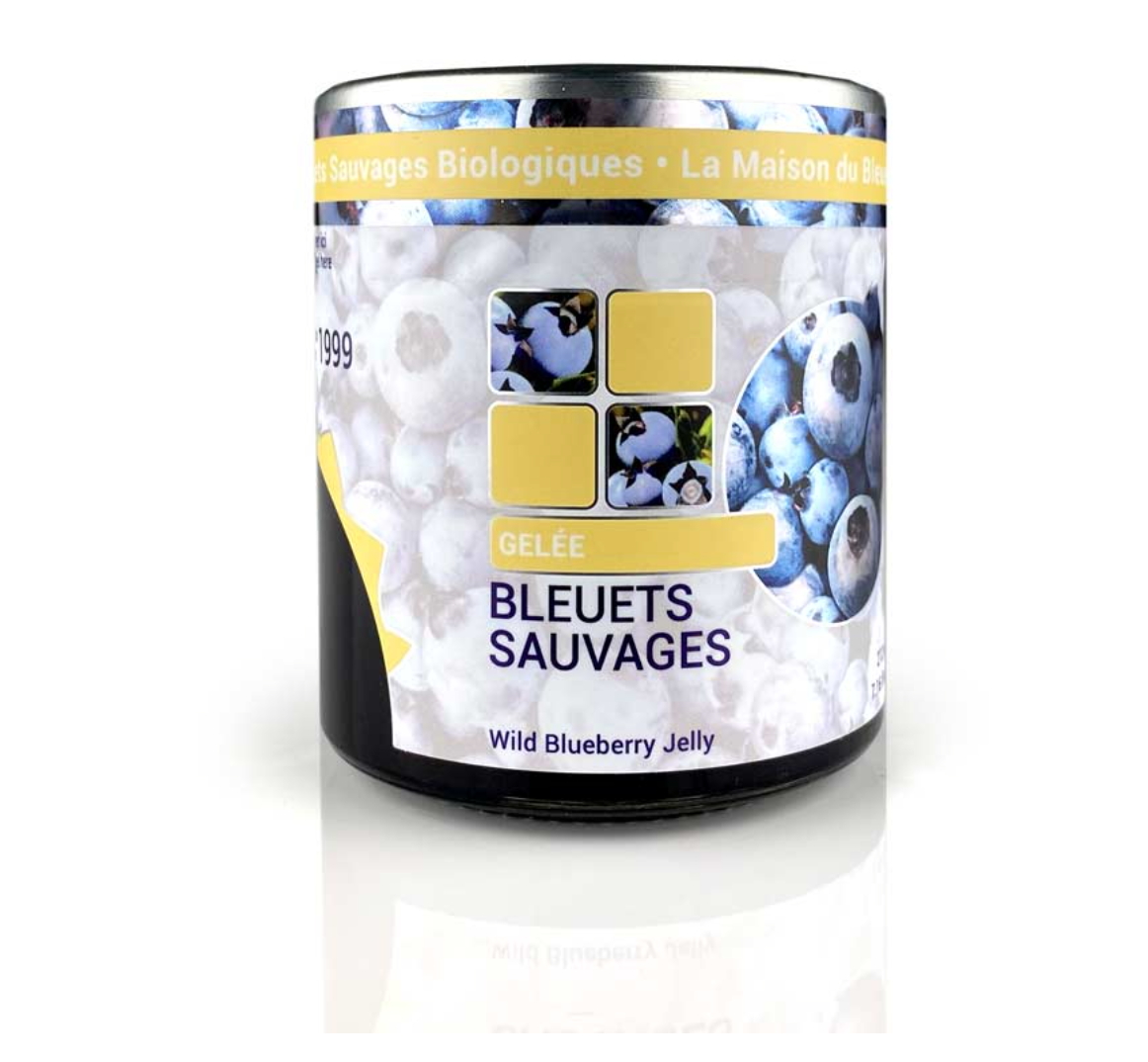 Gelée aux bleuets sauvages 212 ml - La maison du bleuet