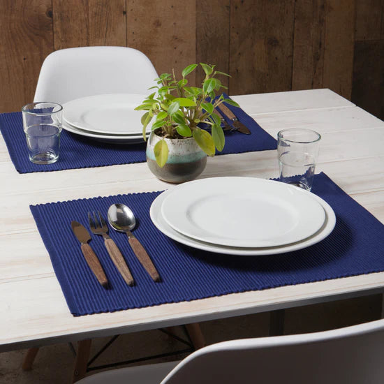 Napperon rectangulaire Bleu indigo