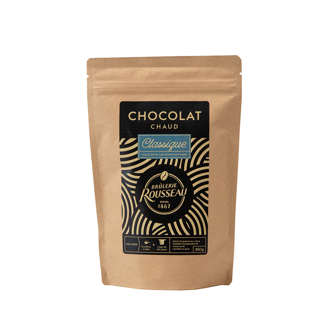 Chocolat chaud classique 250g - Brûlerie Rousseau