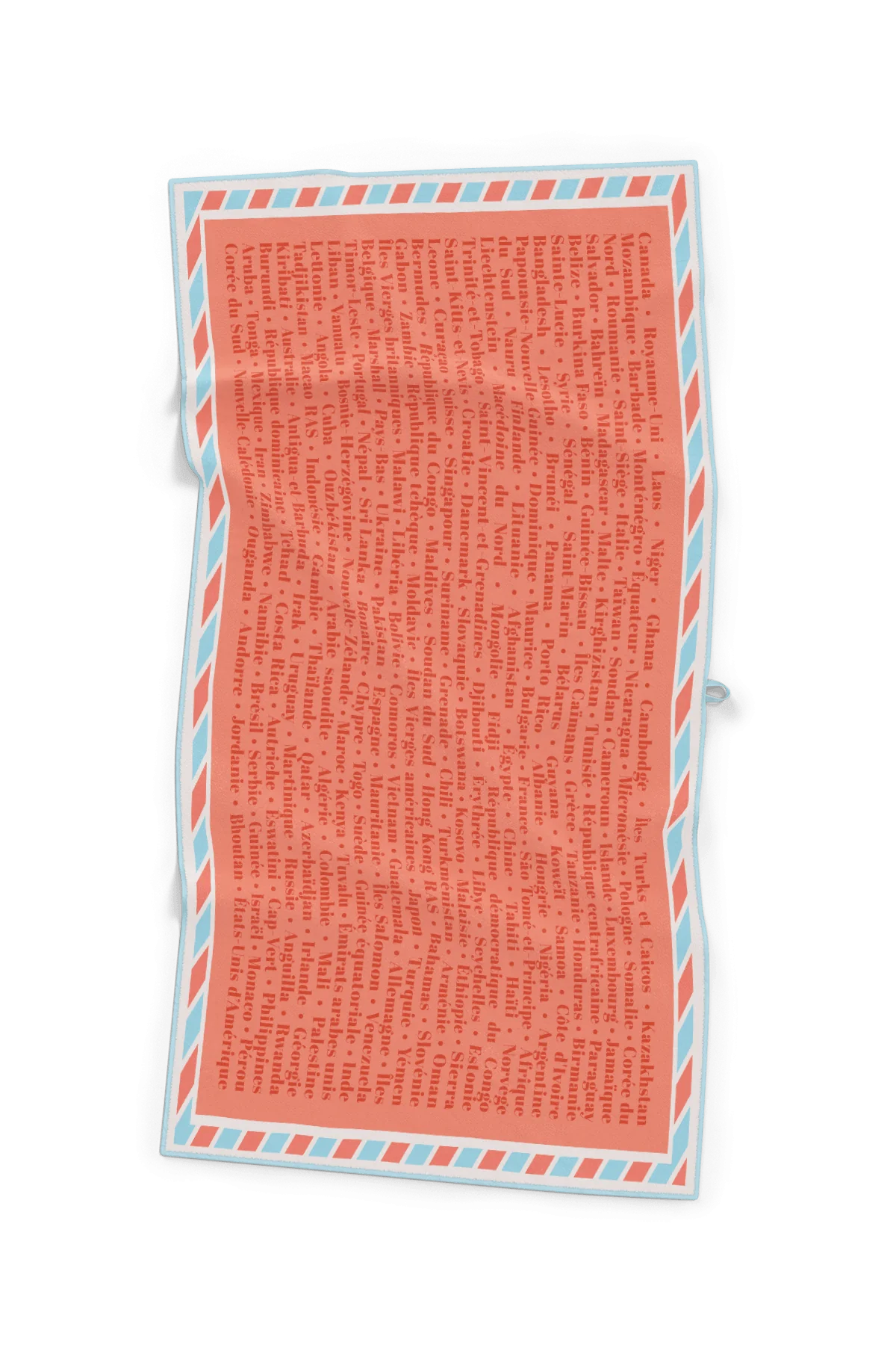 Serviette de plage en microfibre Autour du monde XL - Solem