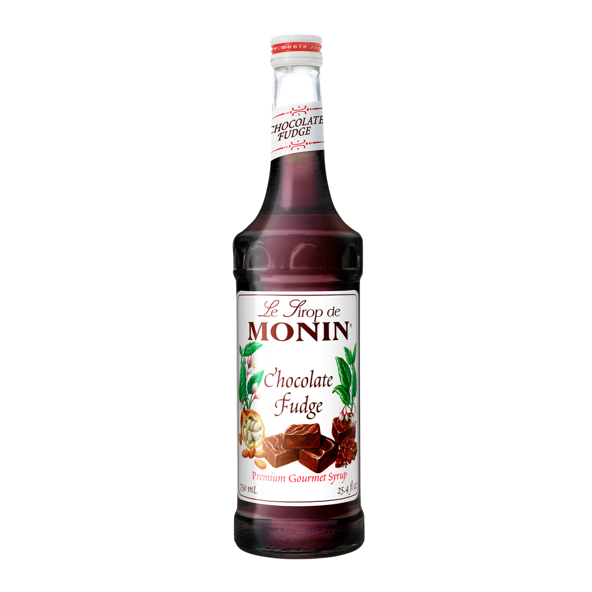 Sirop Fudge au chocolat Monin 750 ml, bouteille de verre