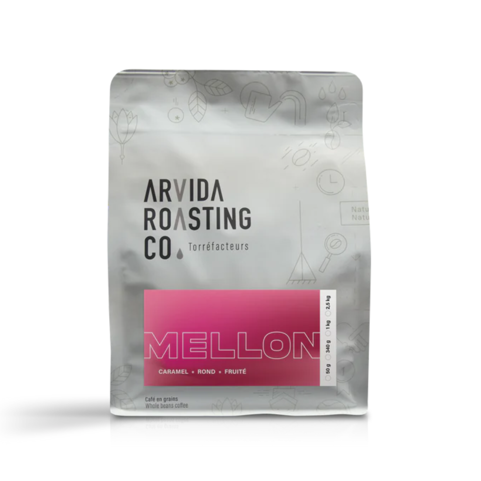 Café en grains Mellon assemblage pour espresso 340 g - Arvida Roasting Co