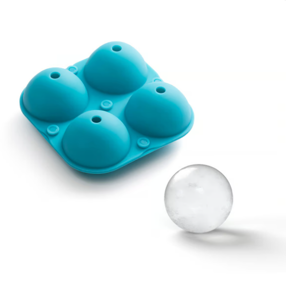 Moule à glaçons sphériques en silicone Bleu