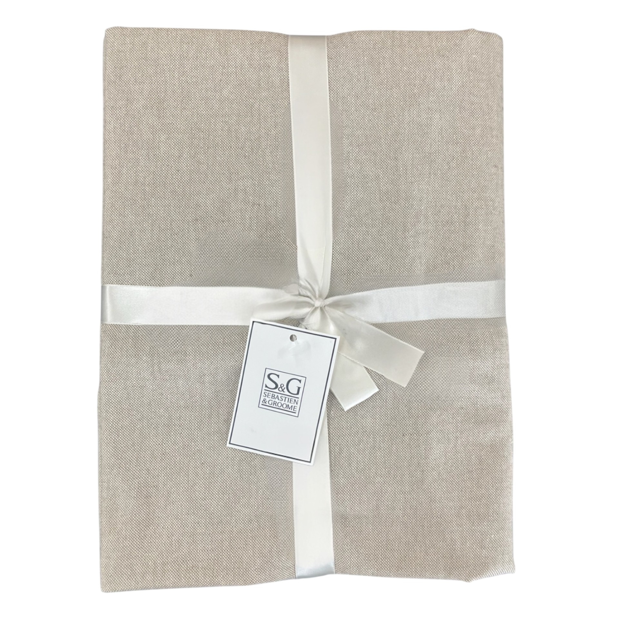 Nappe en coton Shombray Taupe 60x90"