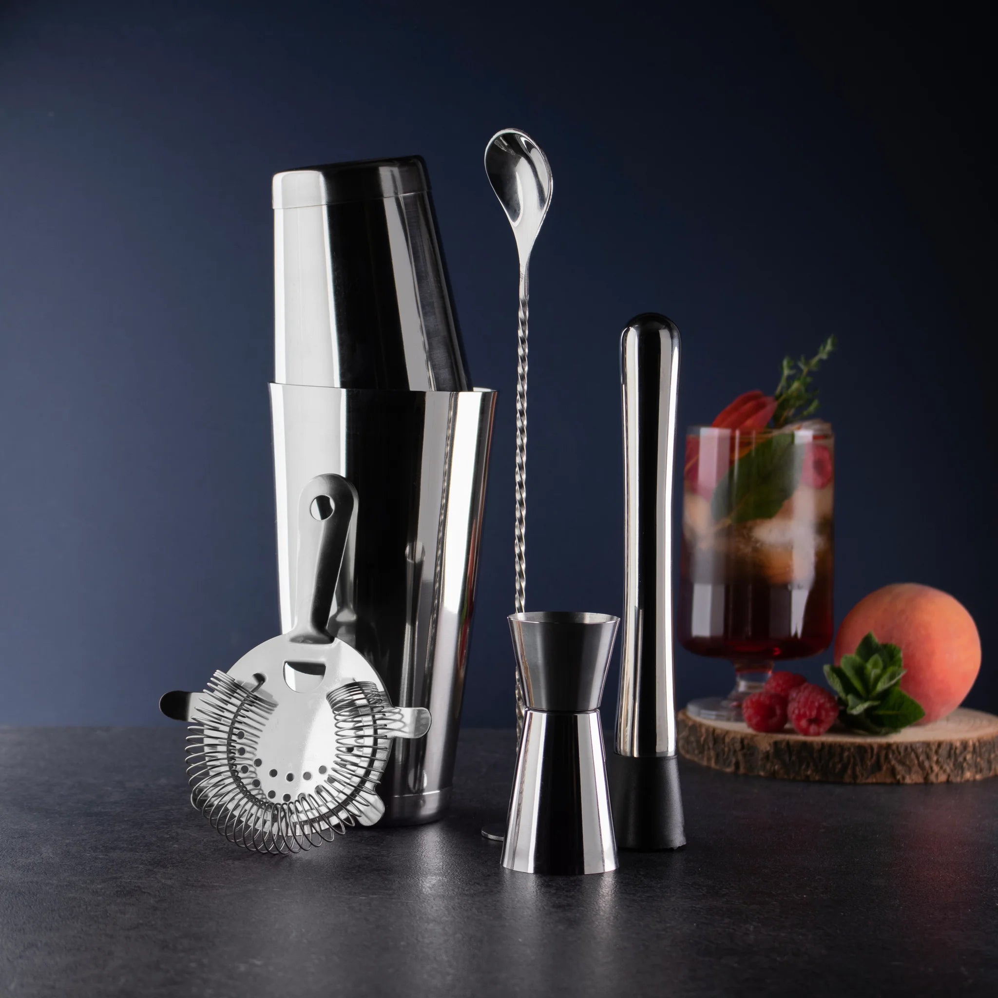 Ensemble d'accessoires à cocktails Boston 5 pièces