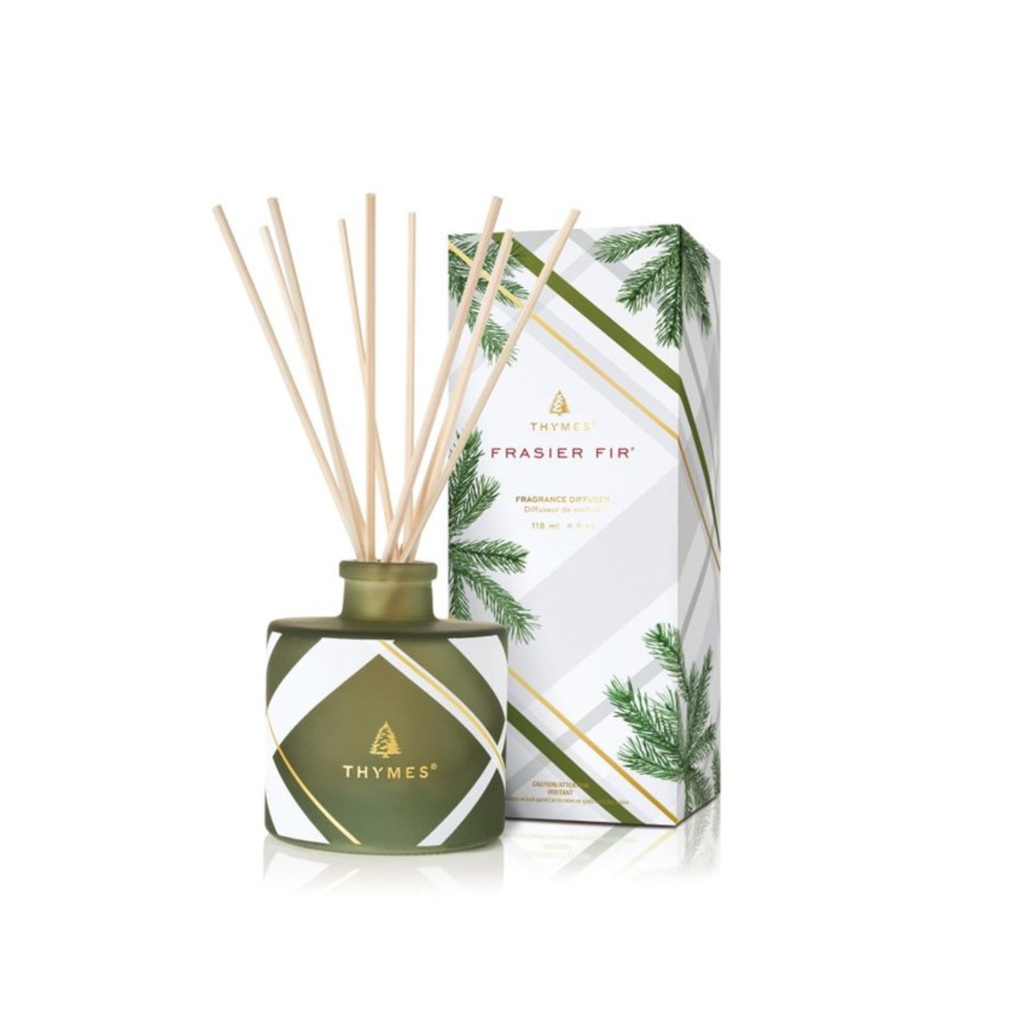 Diffuseur à roseaux motifs écossais Frasier Fir 118ml - Thymes