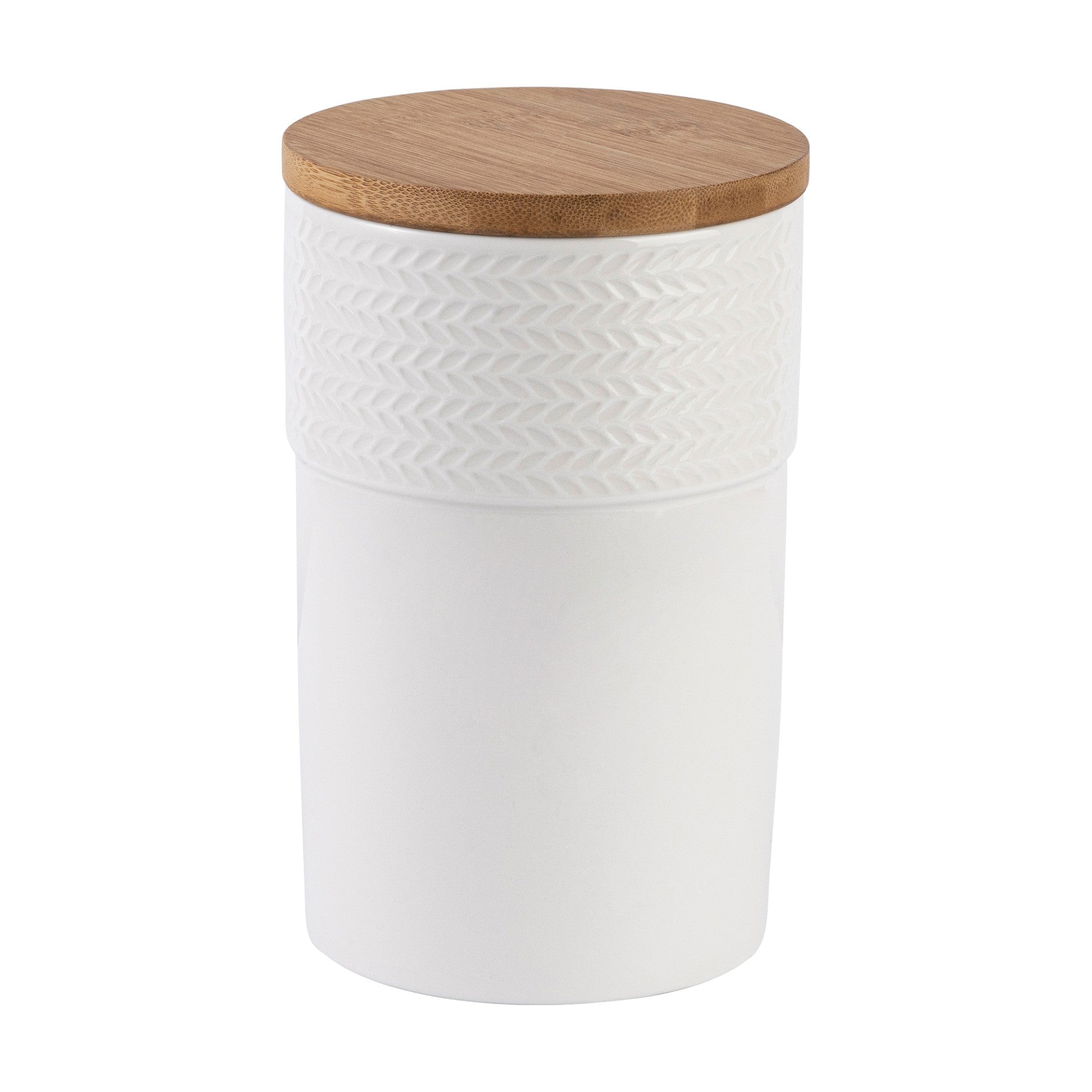 Pot à condiments avec couvercle en bambou 19cm