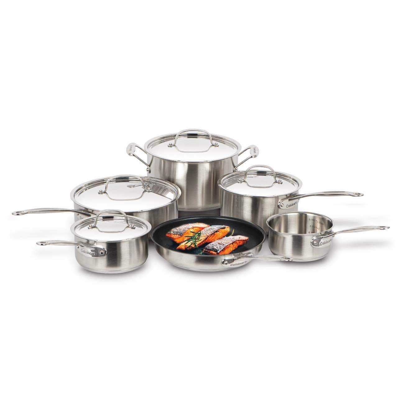 Cuisinart 10-Piece Stainless Steel Cookware Set