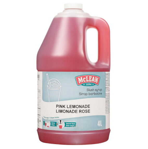 Sirop à barbotine à la Limonade rose 4L