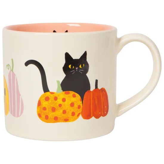 Tasse Chat avec citrouilles 14oz