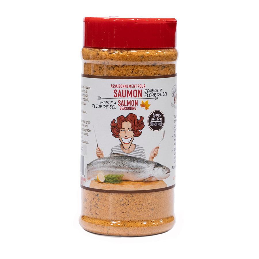 Assaisonnement pour saumon Érable & fleur de sel 500 ml - Les Soeurs en vrac