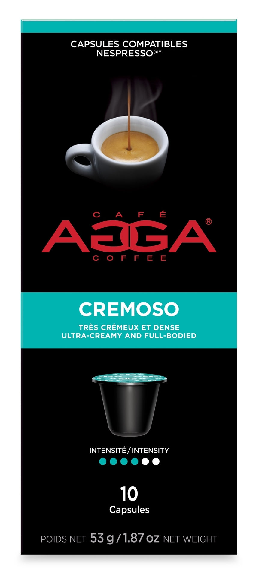 Boite de 10 capsules Cremoso (compatibles nespresso) - AGGA – Eugène Allard  Cuisine et Tendances