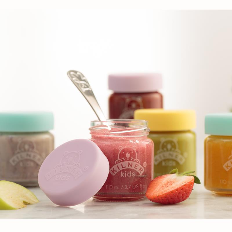 Set of 6 small pots for children 110ml