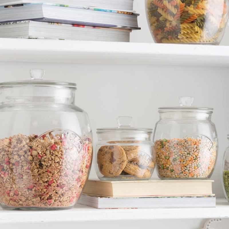 Pot de conservation avec couvercle poussoir 850 ml