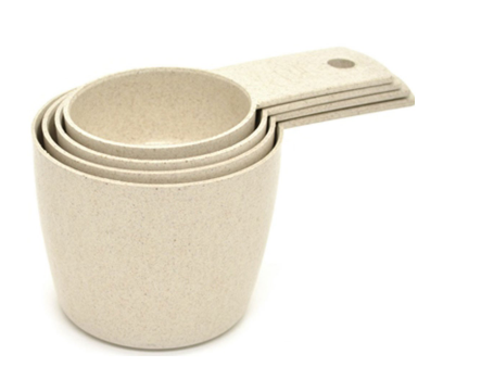Ensemble de 4 tasses à mesurer en fibres de paille de blé écologique - Starfrit
