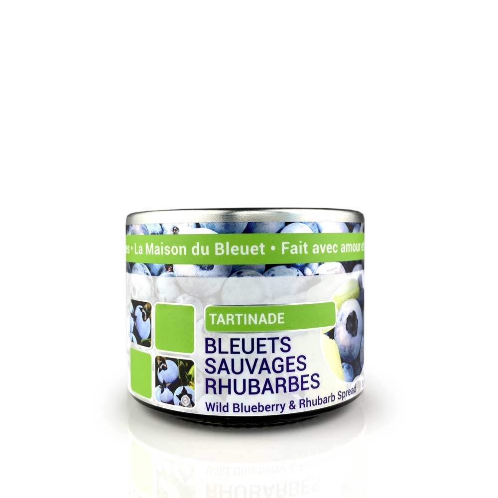 Tartinade bleuets sauvages et rhubarbes - La maison du bleuet