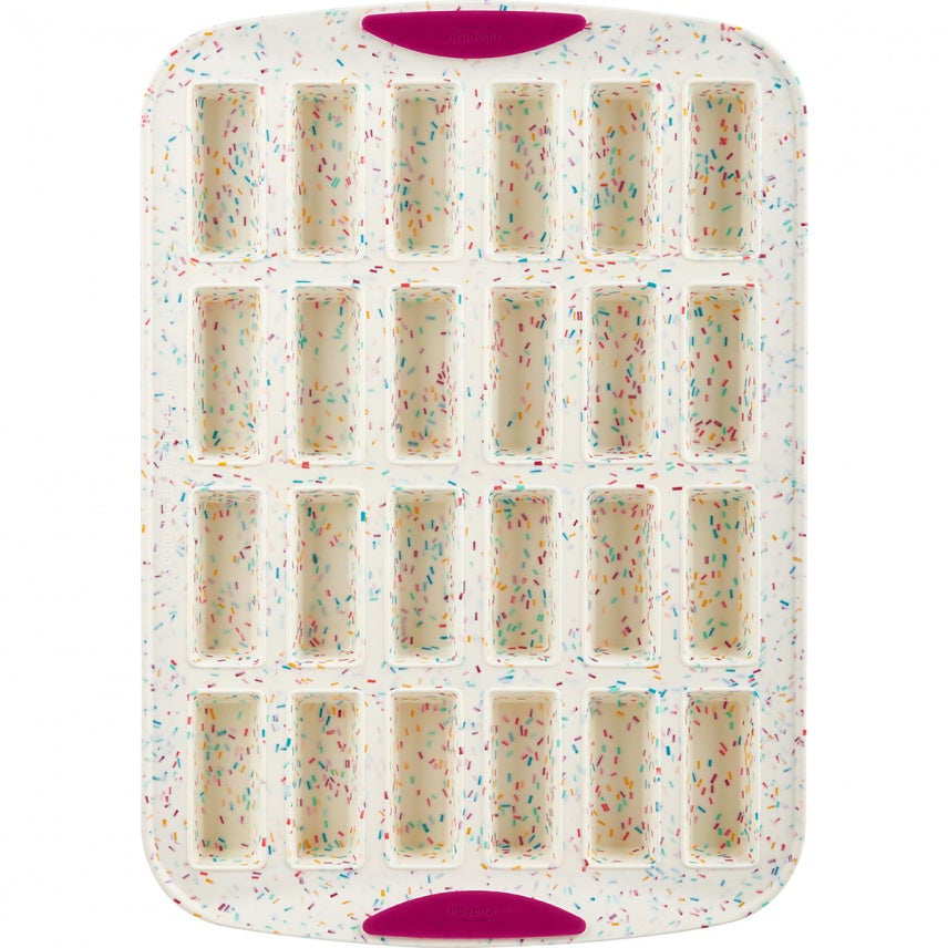 Moule à 24 emplacements rectangulaires en silicone confetti - Trudeau