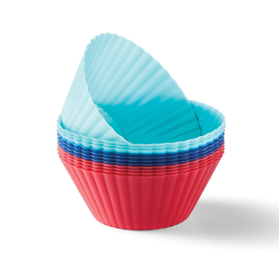 Ensemble de 12 caissettes en silicone pour muffins - Ricardo