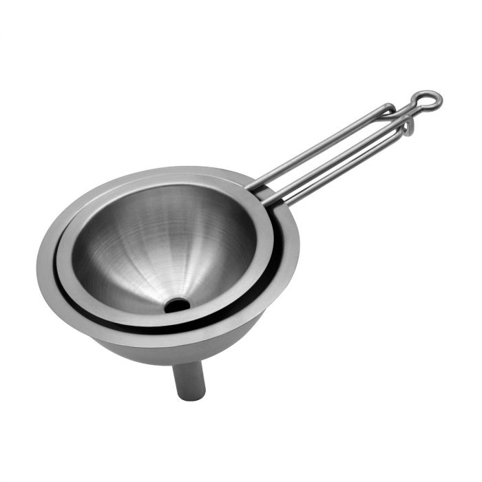 Ensemble de 2 entonnoirs en acier inoxydable - Starfrit