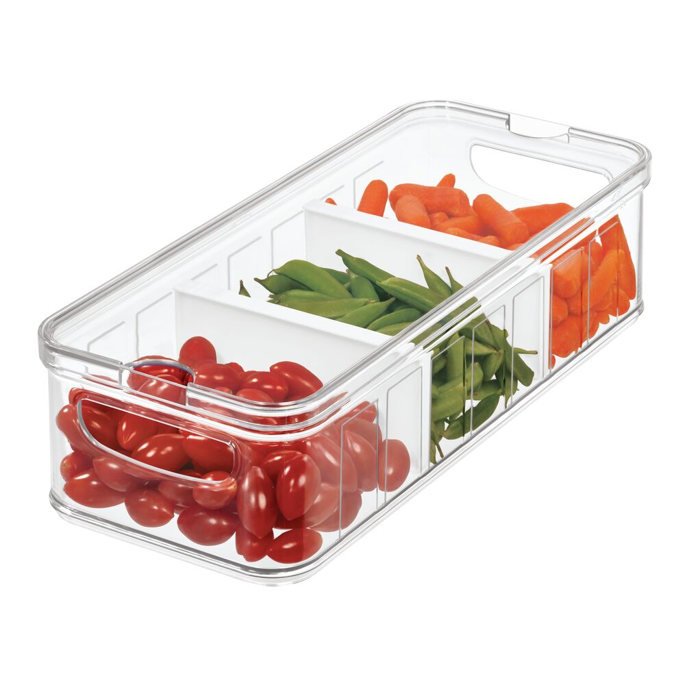 Rangement avec 3 compartiments en plastique 14.8"x 3.8" x 6.3"