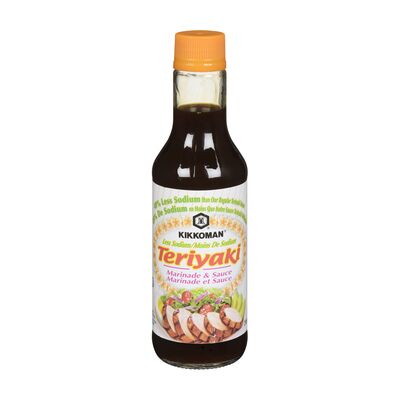 Kikkoman Teriyaki Sauce &amp; Marinade Less Sodium 295ml