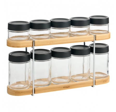 Trudeau Spice Rack with 10 Containers