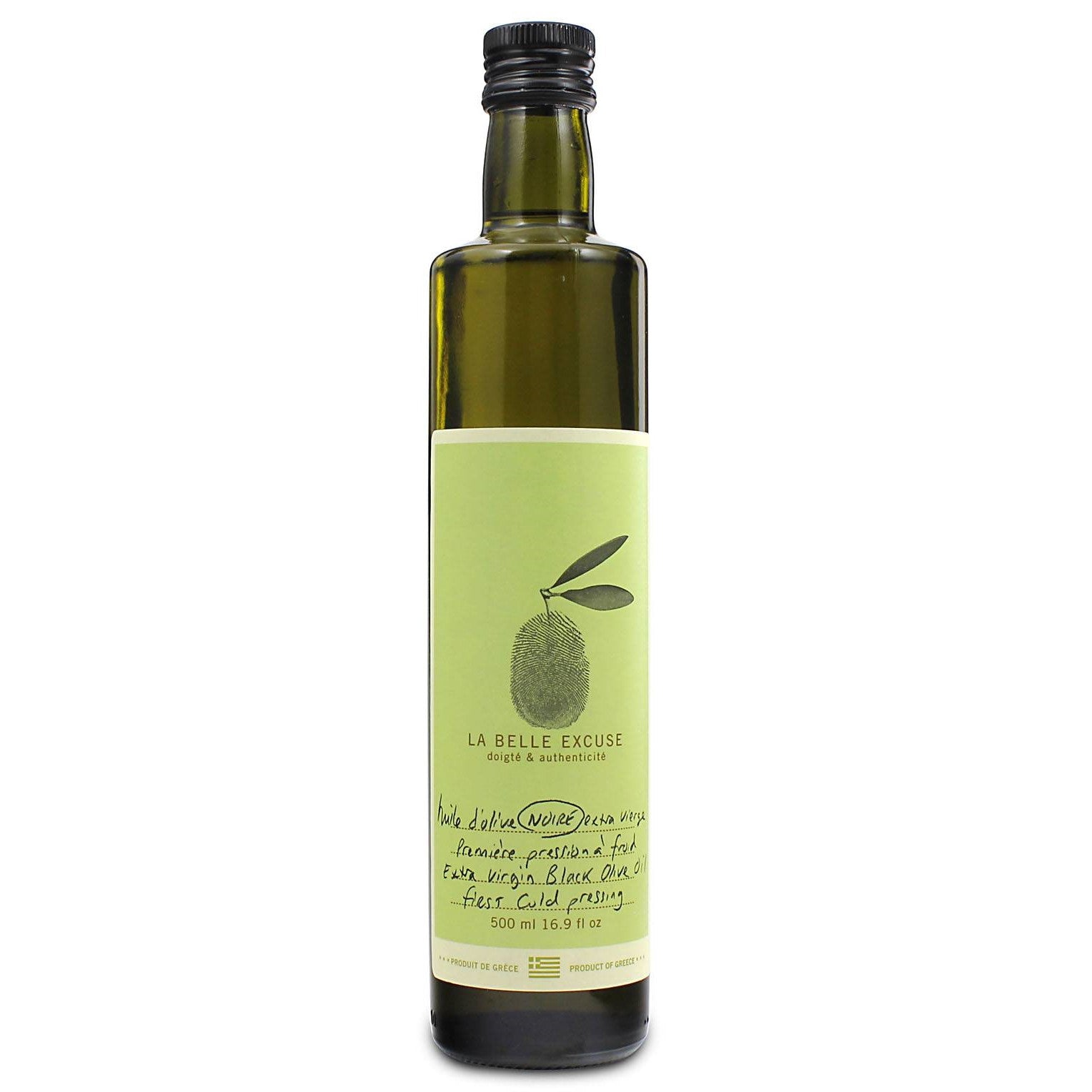 Huile d’olive noire extra vierge 500 ml – La Belle Excuse