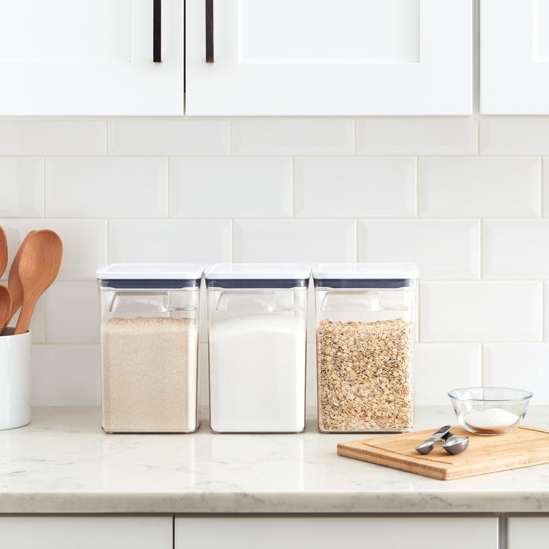 Set of 3 4L containers and POP spoons - Oxo