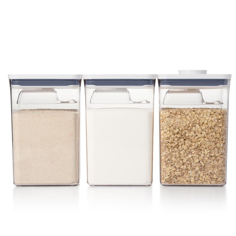 Set of 3 4L containers and POP spoons - Oxo