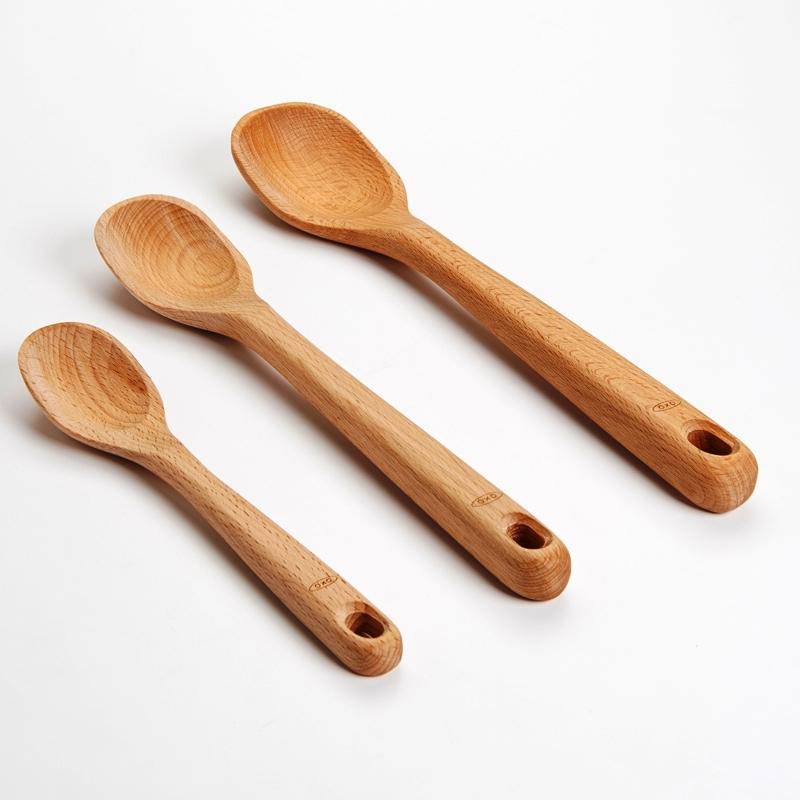 Ensemble de 3 cuillères en bois