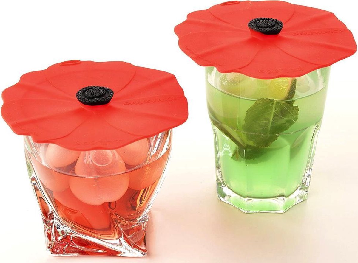 Ensemble de 2 couvre-verres Rouge