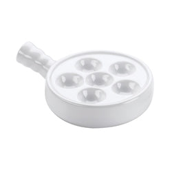 Plat à escargots blanc