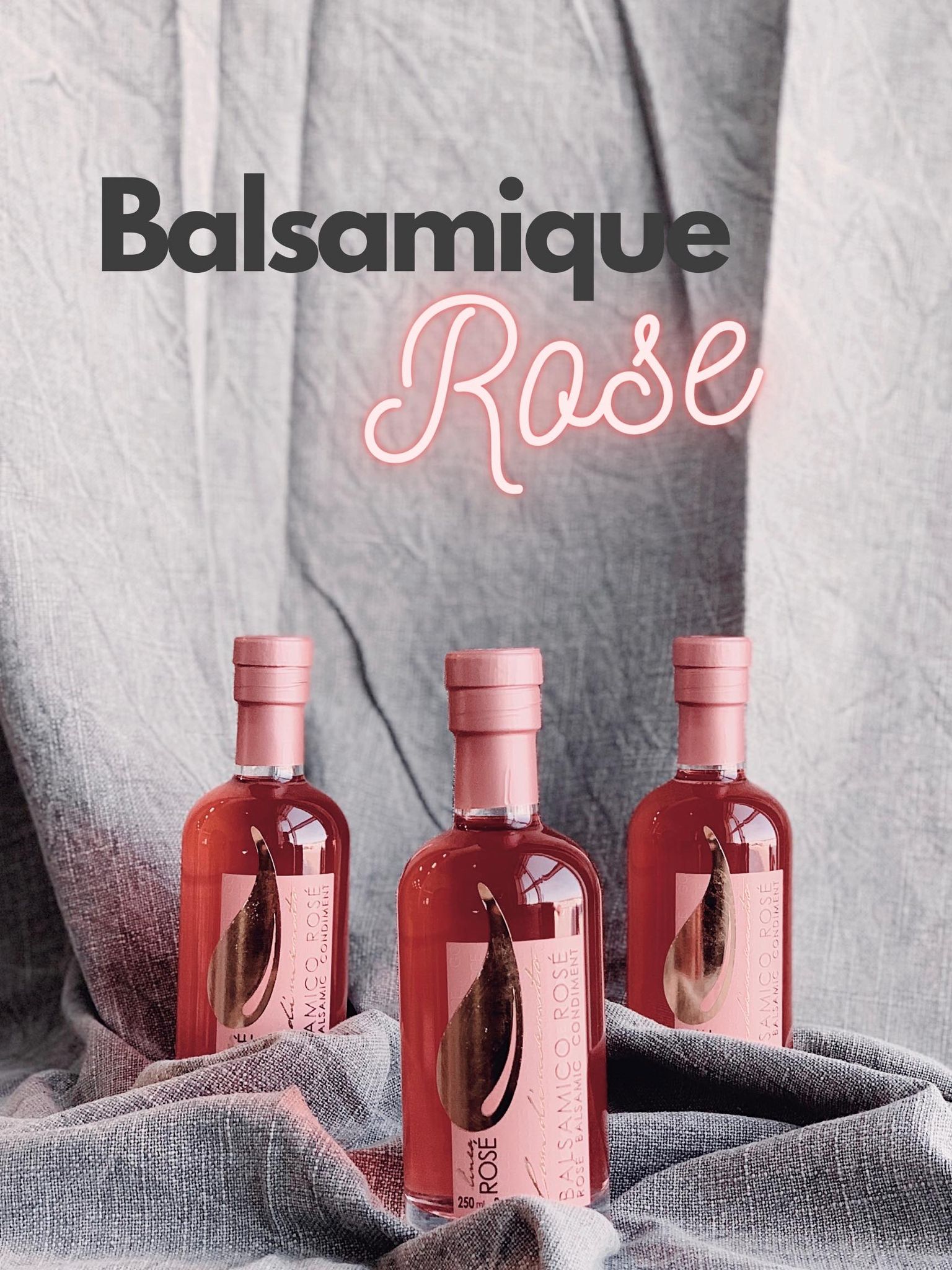 Balsamique rose 250ml - L'or de l'Italie