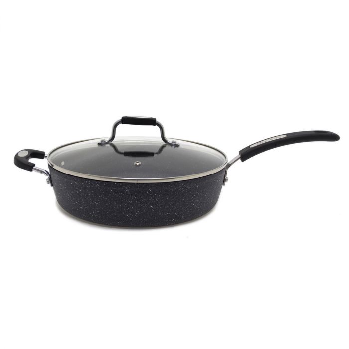 Starfrit 12-inch Deep Cast Iron Skillet with Lid