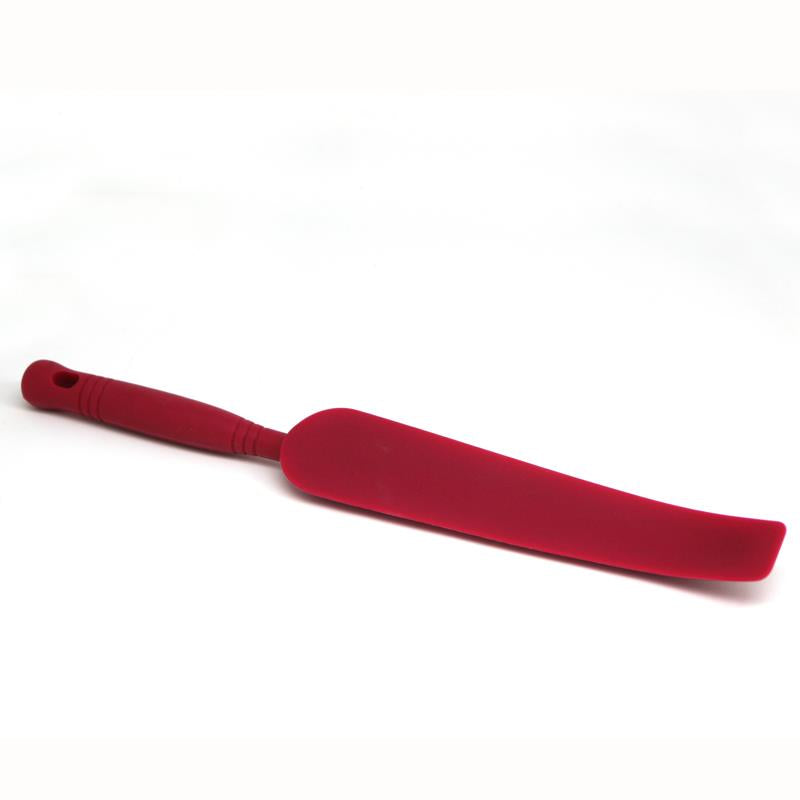 Spatule en silicone rouge pour mélangeur 29cm