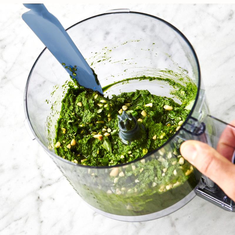 Silicone spatula for mixer 29cm Blue