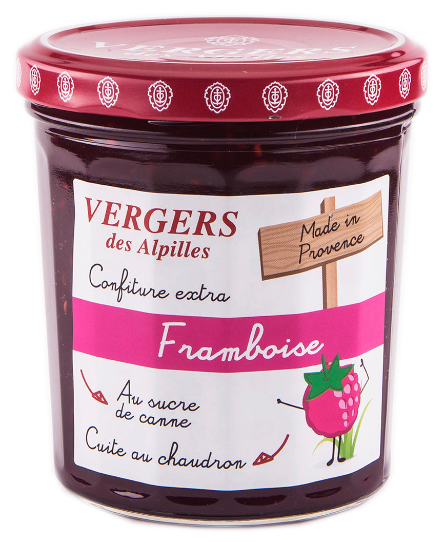 Confiture à la framboise au sucre de canne 370g